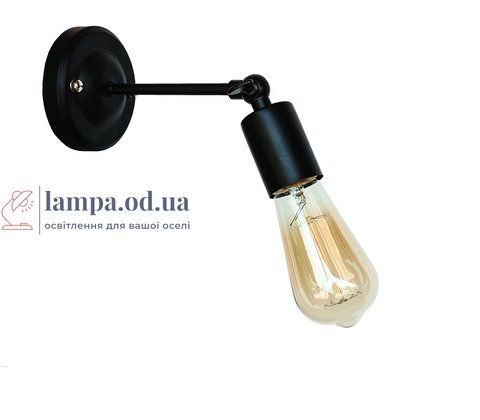 Бра настінне Levistella 752WCBK-1, E27, 60W, чорний метал, сучасний стиль для дому LVS04027 фото