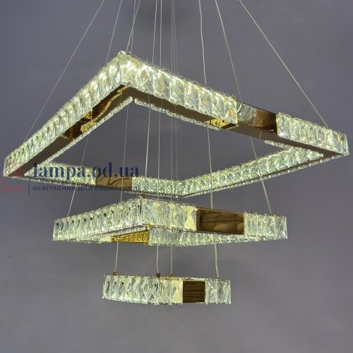 Люстра Linisoln 7965-60*40*20 FG метал, кришталь, LED, 120-50 см, 60*40*20 см, 100 Вт 7965-60*40*20 FG фото