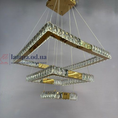 Люстра Linisoln 7965-60*40*20 FG метал, кришталь, LED, 120-50 см, 60*40*20 см, 100 Вт 7965-60*40*20 FG фото
