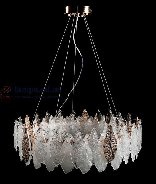 Преміальна дизайнерська люстра Splendid Ray LM2327/800/10 (SGD) E14 на 10 ламп до 25 м2 золото з пелюстками 30433856 фото