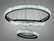 Дизайнерская подвесная LED-люстра для зала Diasha 583-800+600+400BK чёрная, 3 кольца, 250Вт, 80 см, до 40 м&sup2; 583-800+600+400BK фото 4