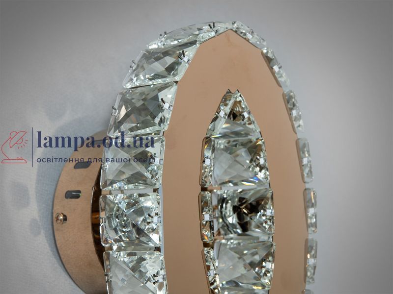 Світильник настінний LED Diasha 9604G, 6W, 330 лм, золото, кришталевий, дизайнерський стиль, IP20 9604G фото