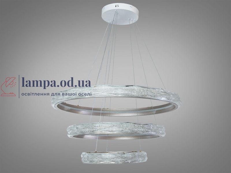 Подвесная люстра LED Diasha MD3528/800+600+400CG шампань 3 кольца 170Вт пульт MD3528/800+600+400CG фото