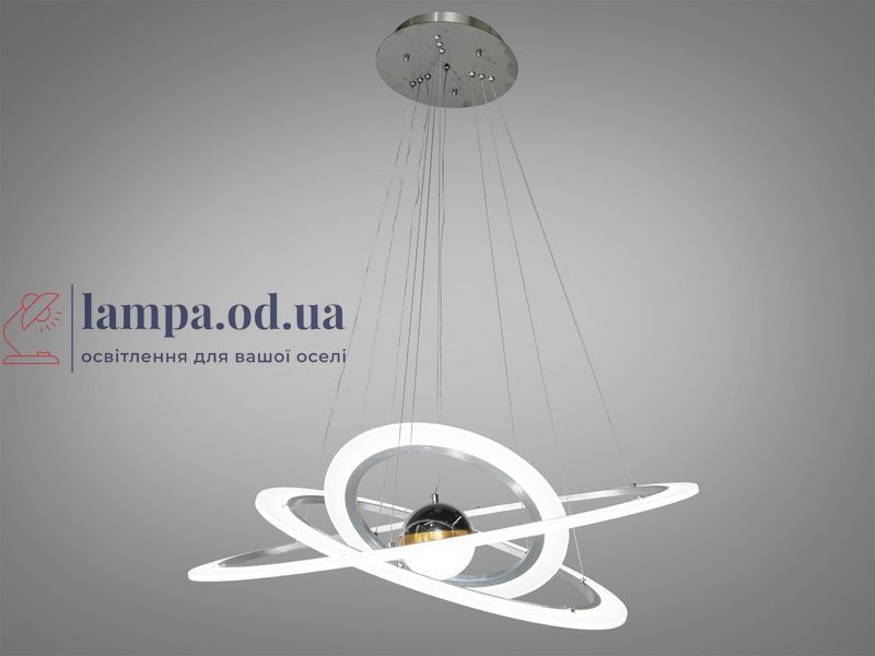 Люстра стельова LED Diasha 2328-800+600+400NEW HR 140W, з додатковим підсвічуванням, для коридору, спальні, кухні 2328-800+600+400NEW HR фото