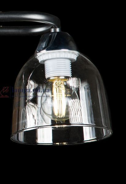 Люстра стельова Splendid Ray LGH50316/4, 4xE27, чорний хром, 50 см, стильний дизайн для спальні 30403505 фото