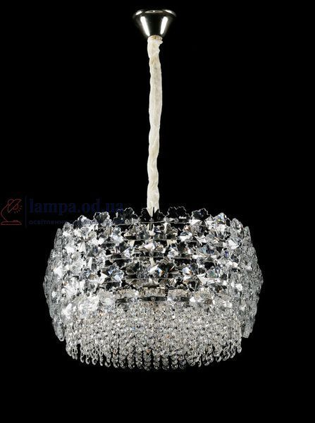 Подвесная хрустальная люстра Splendid Ray L5748/500/8 (SLIVER), хром, 8 ламп E14, от 10-18 м&sup2; 30438264 фото