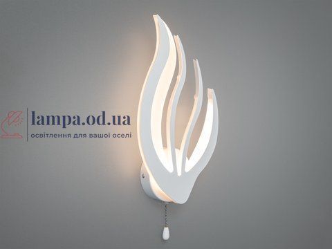 Современный светодиодный настенный светильник для спальни и коридора Diasha 2527/1WH белый LED 16W 34 см 2527/1WH фото