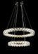 Двухъярусная хромированная светодиодная люстра Splendid Ray L33152/400+600/2 LED (CR) с хрустальными кольцами 40 и 60 см 30437898 фото 4