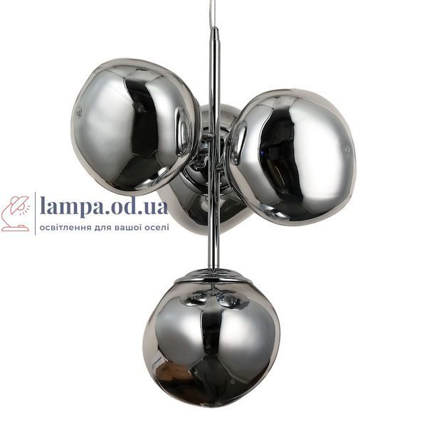 Люстра стельова Levistella 793CH01-4 CH (180) E27, E27, метал, акрил, хром, сучасний стиль для дому LVS5968 фото