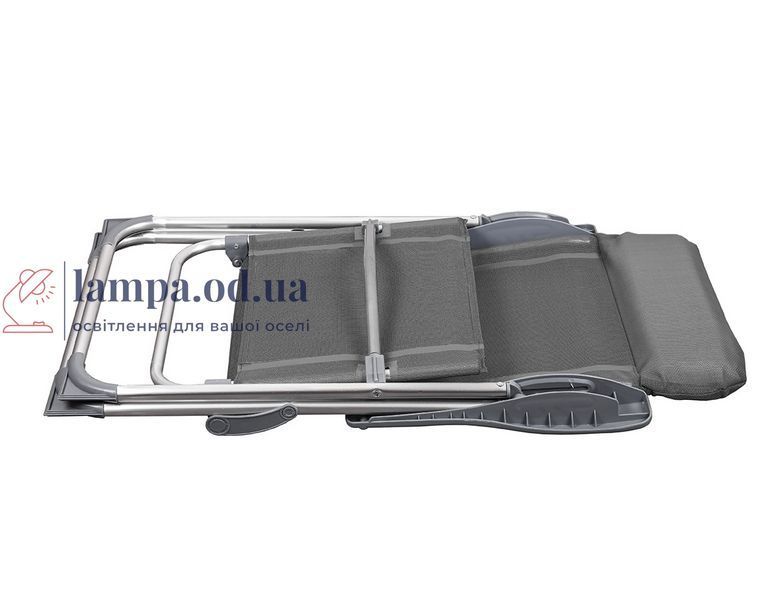 Складний стілець Levistella GP20022010 GRAY, 3 положення нахилу спинки, сірий, для дачі, вага 3,1 кг LVS3201 фото