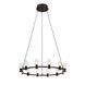 Чорна LED-люстра Levistella 788P10130-12 PBK+CL, з 12 прозорими плафонами, LED 43 Вт, 13-20 м2. LVS7341 фото 4
