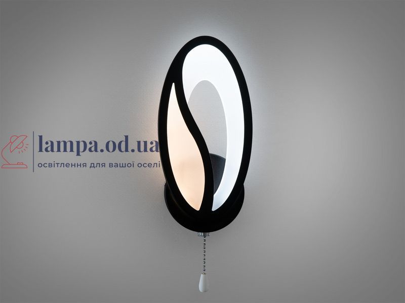 Настенный светильник LED Diasha 8090/1BK, 14W, черный, современный стиль, IP20 8090/1BK фото