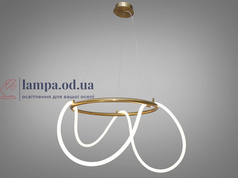 Люстра стельова LED Diasha SY9752-D600GAB Шланг Роуплайт, 32W, бронза, сучасний стиль для кабінету, вітальні, офісу SY9752-D600GAB фото