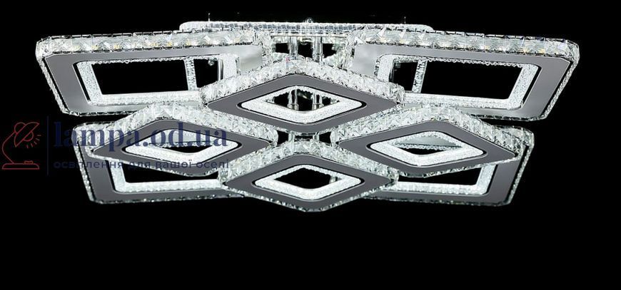 Большая хрустальная LED люстра Splendid Ray Lk2370/4+4 LED WT до 40м&sup2;, хром,576W с пультом и димером 30420744 фото