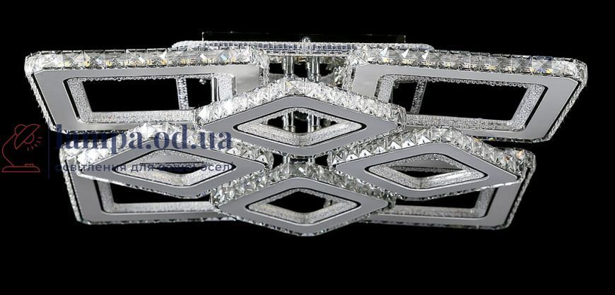 Большая хрустальная LED люстра Splendid Ray Lk2370/4+4 LED WT до 40м&sup2;, хром,576W с пультом и димером 30420744 фото