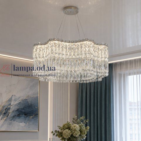 Подвесная LED-люстра Diasha 576/600HR, хрусталь, пульт, 85 W, 58 см, 0-16m&sup2; 576/600HR фото
