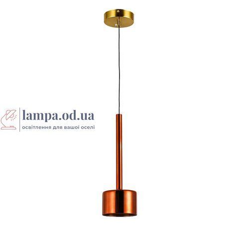 Світильник підвісний LED Levistella 800P3307-1led (120*380) RDBRZ, 9W, червоний метал/скло, сучасний стиль для дому LVS5924 фото