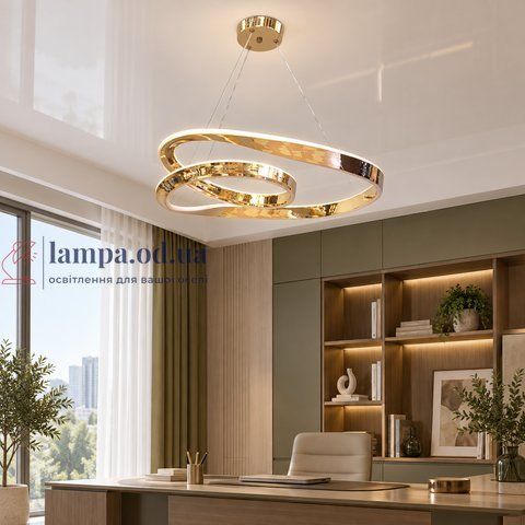 Підвісна LED люстра Artlight 95071-GD, 71 Вт, золото, 61 см 95071-GD фото