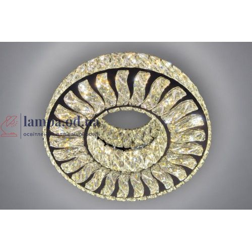 Потолочная хрустальная LED люстра Linisoln 3320-400 CH/FG, 100 Вт, хром и золото, 38 см, 12-15 м&sup2; 3320-400 CH/FG фото