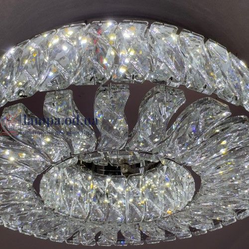 Потолочная хрустальная LED люстра Linisoln 3320-400 CH/FG, 100 Вт, хром и золото, 38 см, 12-15 м&sup2; 3320-400 CH/FG фото