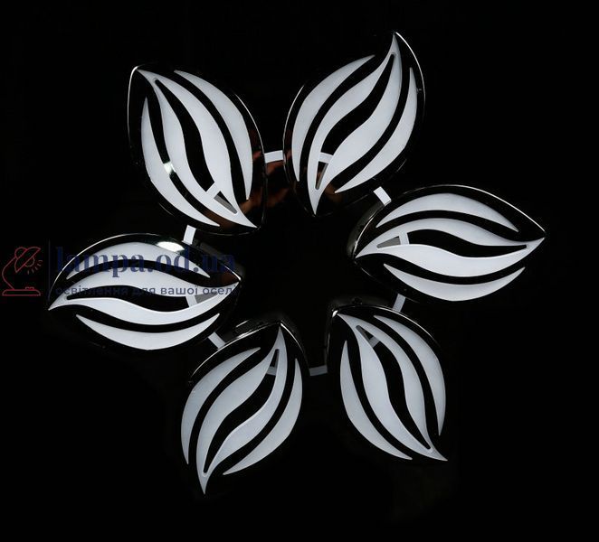 Люстра стельова LED Splendid Ray LK23/6, 160W, чорний/білий, димер, сучасний стиль 30397112 фото
