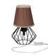 Настольная лампа Levistella 756T108F04 BK+BR, E27, 60W, 250 мм, черный + коричневый текстиль, металл