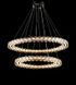 Двухъярусная хромированная светодиодная люстра Splendid Ray L33152/600+800/2 LED (CR) с хрустальными кольцами 60 и 80 см 30437904 фото 3