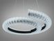 Современная подвесная LED люстра Diasha MD2509/600BK черная кольцевая с пультом 56 см MD2509/600BK фото 5