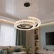 Современная подвесная LED люстра Diasha MD2509/600BK черная кольцевая с пультом 56 см MD2509/600BK фото 1