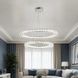 Двухъярусная хромированная светодиодная люстра Splendid Ray L33152/600+800/2 LED (CR) с хрустальными кольцами 60 и 80 см 30437904 фото 1