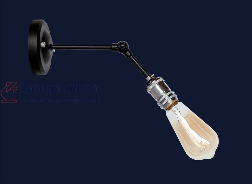 Настенное бра Levistella 752WH1401-1, E27, 60W, черный, хромированный патрон, современный стиль для дома LVS04267 фото