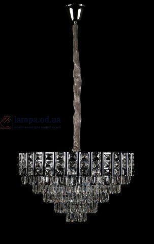 Люстра хрустальная Splendid Ray L1013, 10 ламп, E14, хром/белый, металл/кристалл, современный стиль для дома 30416600 фото