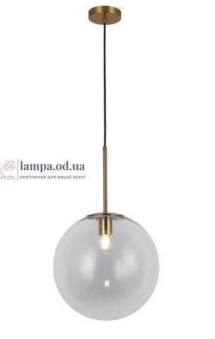 Світильник люстра підвісна в стилі лофт куля Levistella 9163430-1 BRZ+CL LVS3432 фото