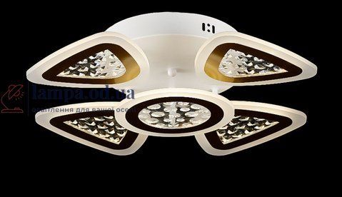 Люстра стельова LED Splendid Ray LK39866/4+1, 150W, білий та золото, з пультом, сучасний стиль 30408852 фото