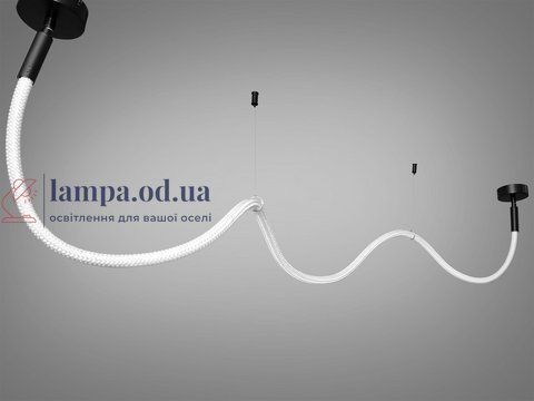 Потолочная люстра LED Diasha 9610-2000BK Шланг, 22W, черный, для коридора, гостиной, спальни, кафе, ресторана 9610-2000BK фото
