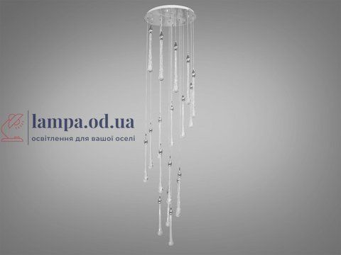 Люстра стельова LED Diasha 3003/18HR, 45W, хром, сучасний стиль для холу, коридору, вітальні 3003/18HR фото