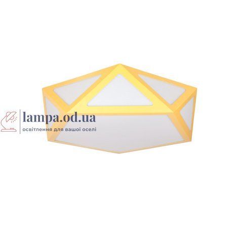 Люстра стельова LED Levistella 752L66 YELLOW, 50W, жовтий метал, білий акрил, сучасний стиль LVS3235 фото