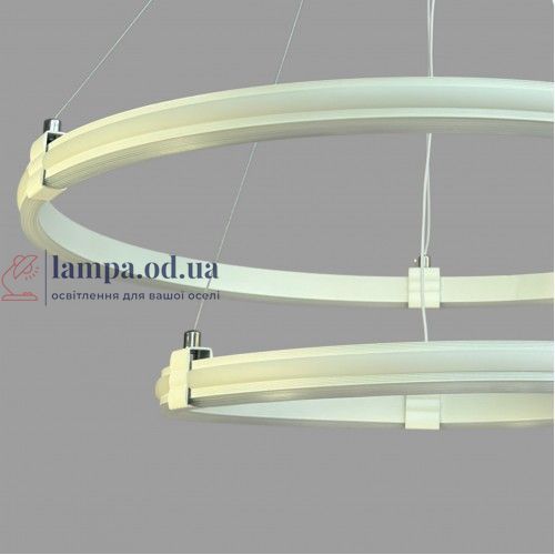 Linisoln 9803-2, белая подвесная LED-люстра из двух колец 60&times;40 см, 75 Вт, 3000-6000 К 9803-2 фото