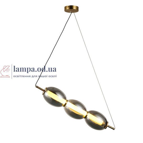 Подвесной светильник LED Levistella 800P3171 (110*450) SM, 9W, бронза, черный хром, для гостиной LVS5857 фото