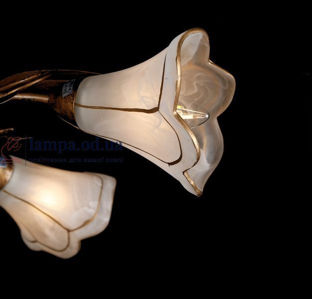 Потолочная люстра Splendid Ray L10008/5, 5 ламп, бронза/белый/золото, современный стиль, высота 11 см 30212057 фото
