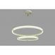 Linisoln 9803-2, белая подвесная LED-люстра из двух колец 60&times;40 см, 75 Вт, 3000-6000 К 9803-2 фото 2