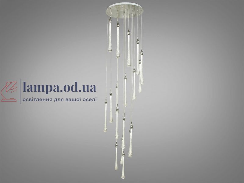 Потолочная люстра LED Diasha 3003/18HR, 45W, хром, современный стиль для холла, коридора, гостиной 3003/18HR фото