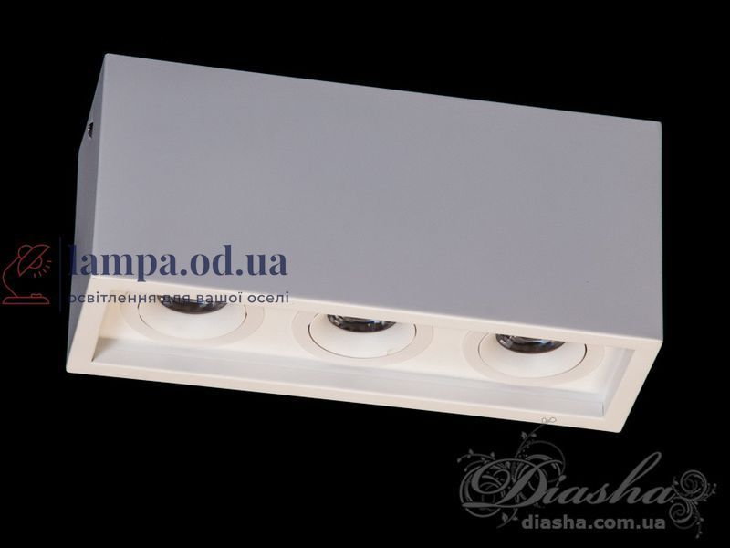 Светильник накладной LED Diasha 136F-3-WH, 3 лампы, 30W, белый, современный стиль для кухни 136F-3-WH фото