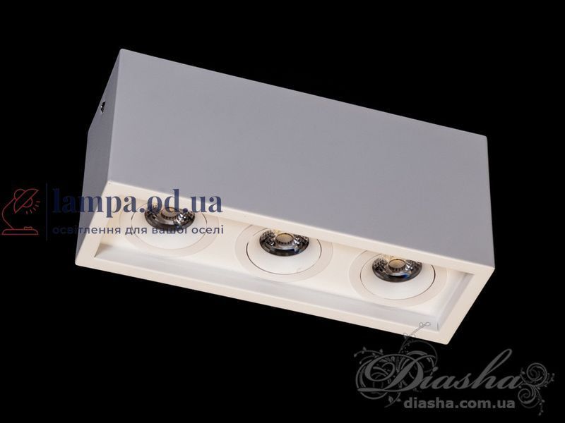 Светильник накладной LED Diasha 136F-3-WH, 3 лампы, 30W, белый, современный стиль для кухни 136F-3-WH фото