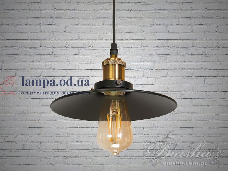 Подвесной светильник Diasha 6856-210BK Loft, под лампу Эдисона, E27, 40W, высота 99 см, диаметр 21 см 6856-210BK фото