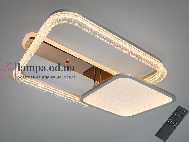 Люстра стельова LED з пультом Diasha A8819/600+400 золото 115 Вт 20 м2 A8819/600+400 фото