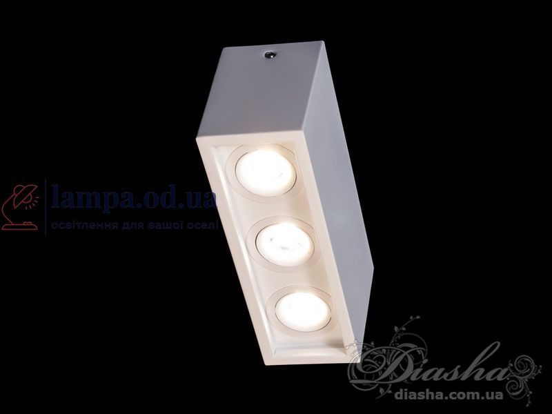 Светильник накладной LED Diasha 136F-3-WH, 3 лампы, 30W, белый, современный стиль для кухни 136F-3-WH фото
