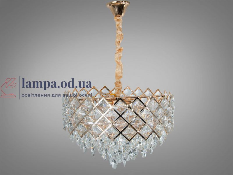 Хрустальная люстра Diasha 619-500G, золото, 9xE14, до 40 Вт/лампа, 51 см, до 20 м&sup2; 619-500G фото