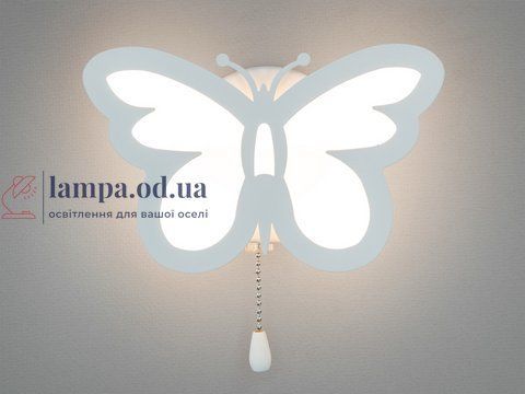 Светильник настенный LED Diasha 8067/1WH Бабочка 20W, белый, 1100 лм, акрил, современный стиль 8067/1WH фото