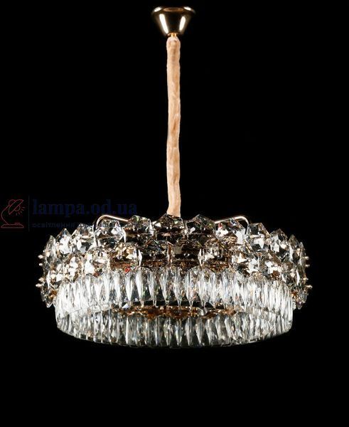 Підвісна кришталева люстра Splendid Ray L5614/600/8 (FGD), золото, коричневий, 8 ламп E14, від 13-20 м&sup2; 30438400 фото